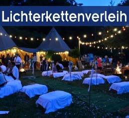 Lichterketten im Außenbereich